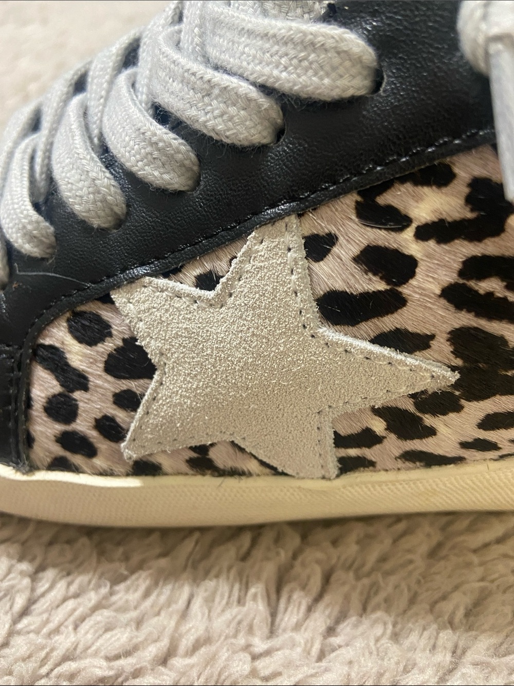Vintage Havana Black & Leopard Low-Top Sneakers - Picture 9 of 11